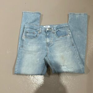 Denizen from Levi”s light blue distressed boys jeans with pockets